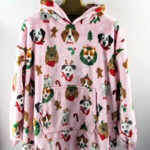 Throwzy By Marlo Lorenz Pink Puppies Snuggly Junior One Size NWT Soft & Cuddly